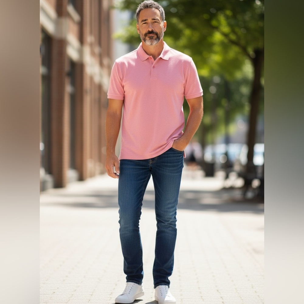 johnnie-O Classic Pink Custom Lexus Polo Shirt